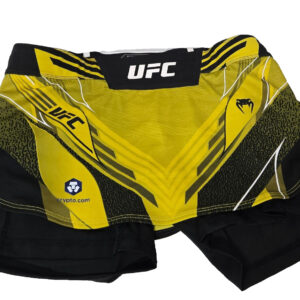UFC X Venum Women's Authentic MMA Fight Night Shorts Yellow Size Medium