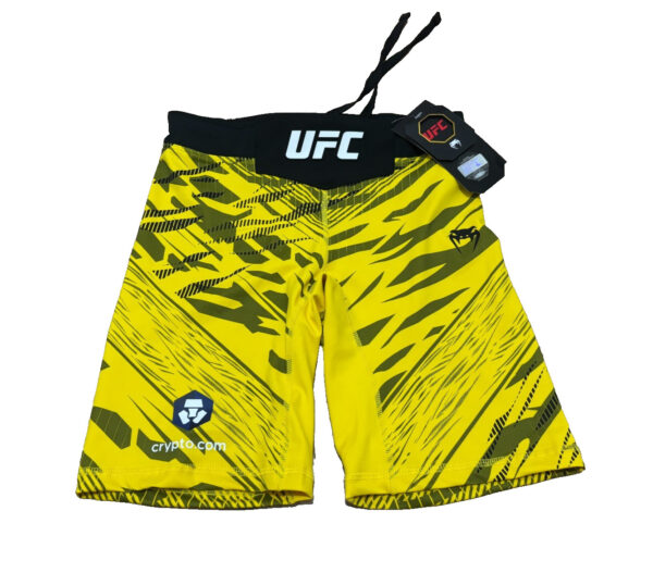 UFC Venum Authentic Fight Night Vale Tudo Shorts Yellow Womens Size Medium - NEW