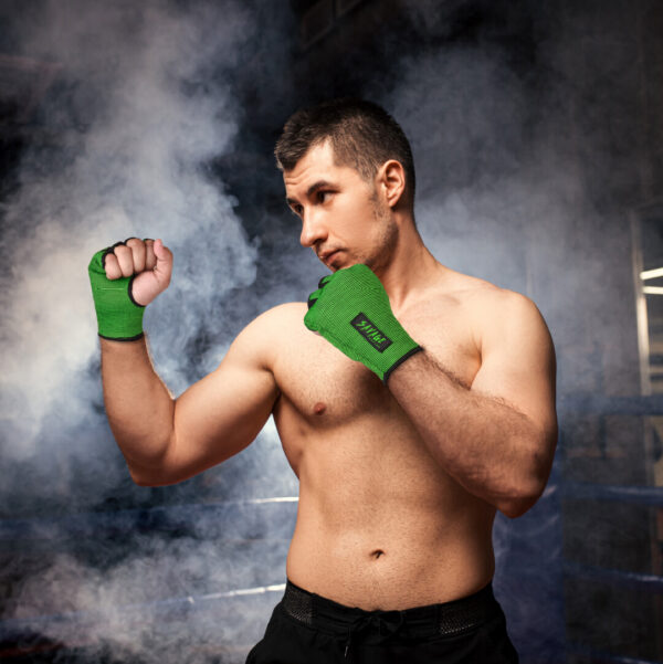 Boxing Hand Wraps, Boxing, Compression Wrist Sleeves, Padded Gloves MMA Muay Tha