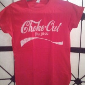 Women's "Choke Out" Jiu-Jitsu Coca-Cola Coke Style MMA BJJ T-Shirt Size S or M