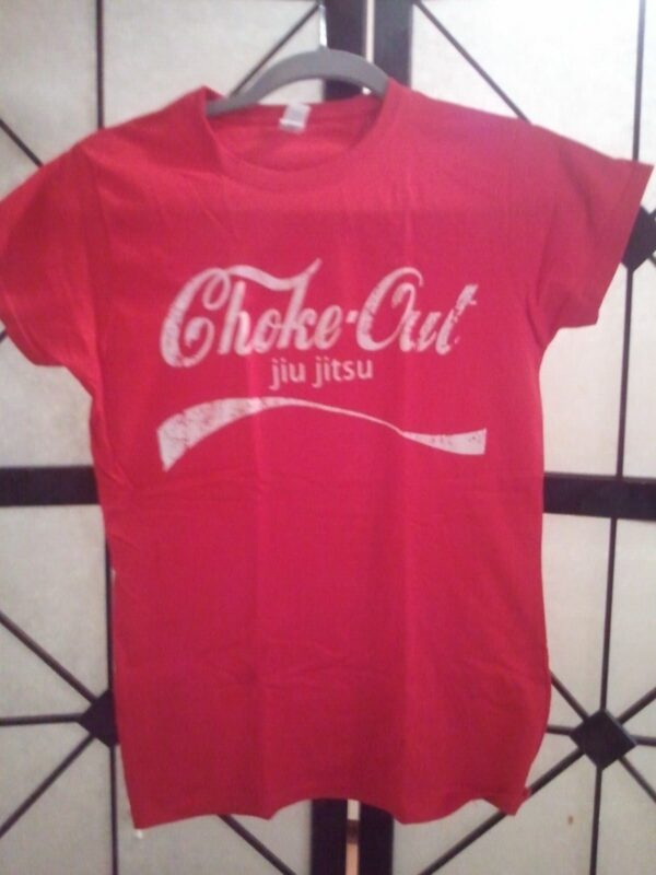 Women's "Choke Out" Jiu-Jitsu Coca-Cola Coke Style MMA BJJ T-Shirt Size S or M