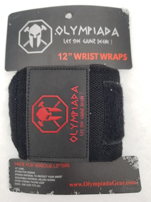 Olympiada 12" Weightlifting Wrist Wraps Support Brace Pair - 15 color options!!