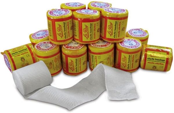 Le Roy Mexican Boxing Hand Wraps, Elastic Bandages, 2 Inch x 5.5 Yards, 16 Pack, for Combat Sports, Flat Knit Material