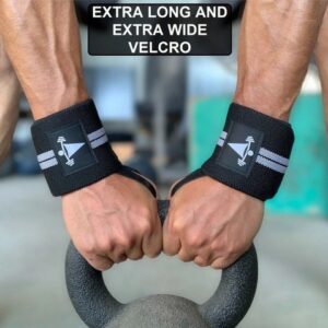 Elastic Wrist Wraps Strap For Bench Press Workout Training Crossfit Fitness Gym