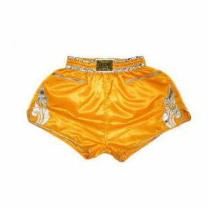 Yellow Cute For Women Girls Muaythai Shorts Muay Thai Embroidery Kick Boxing