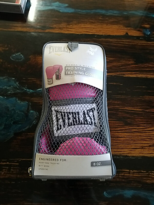 Everlast – Pro Style Training Gloves Pink – 8oz – (Open Package, Unused)