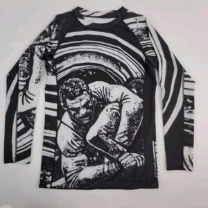 Tatami Fightwear Womens Ladies Large Long Sleeve Rashguard Black Crew Neck Shirt