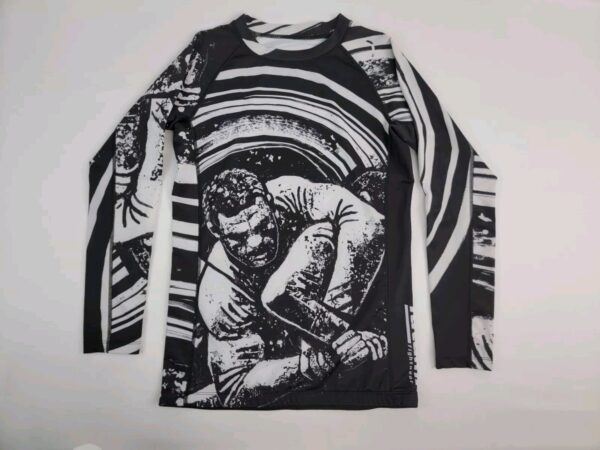 Tatami Fightwear Womens Ladies Large Long Sleeve Rashguard Black Crew Neck Shirt