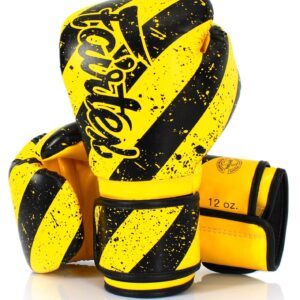 Fairtex Muay Thai Boxing Gloves 12 oz Premium Microfiber Hook and Loop Closure