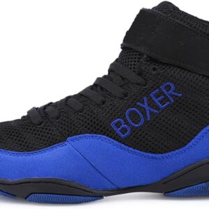 Ladies Boxing Boots for Women, High Top Gym Fitness Fighting Sports Footwear Classical Mesh Breathable Kickboxing Training Shoes