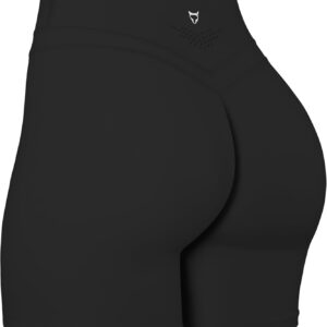 TomTiger Yoga Shorts for Women Tummy Control High Waist Biker Shorts Exercise Workout Butt Lifting Tights Women's Short Pants