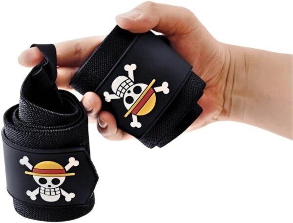 Anime Wrist Wraps Ideal for Weightlifting, Powerlifting, and Crossfit. One Size Fits All. Premium Wrist Support for Gym Workouts