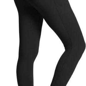 BALEAF Women's Leggings with Pockets Black Tummy Control Workout High Waisted Athletic 7/8 Ultra Soft Gym Yoga Ankle Pants