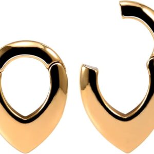 PUNKYOUTH Ear Hanger Weights for Stretched Ear Lobe Stainless Steel Ear Gauges 2g(6mm) Ear Plugs Tunnels Body Piercing Jewelry Kit