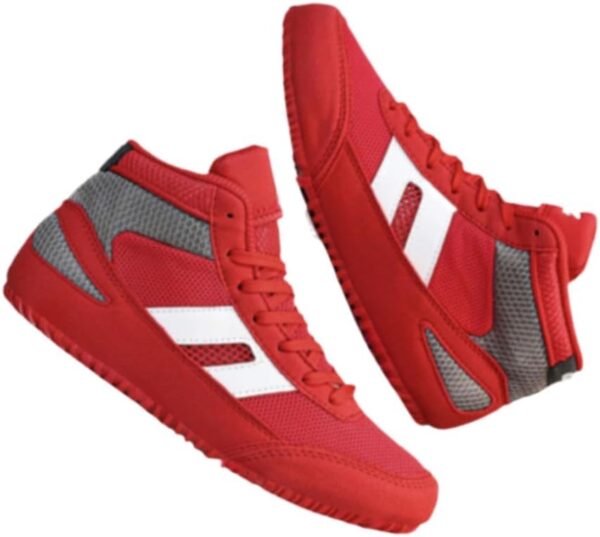 Boxing Shoes Professional Wrestling Boots for Women Ankle Protect Cross Training Deadlift Powerlifting Squatting Tennis & Racquet Sport Shoes Gym Fitness Indoor Outdoor Lightweight No Slip Chunky Sole