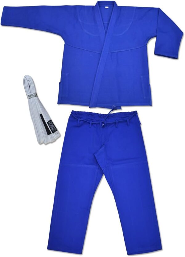 All-Around Classic Brazilian Jiu Jitsu Gi Kimono with Free BJJ Belt (Blue, A3)
