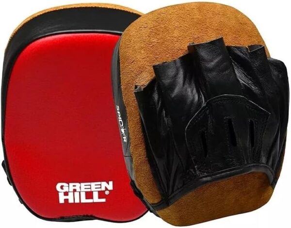 FocusMitts Boxings Pads Mitt Punching Mitts - Curved Punching Mitt for Boxing, MMA Muay Thai Boxing Pads for Training, Kickboxing, MMA, Judo, Spider Focus Mitts from Green Hill