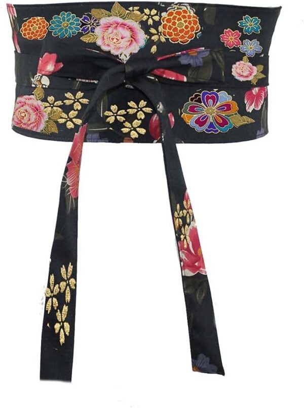 MAYSONG Women's Japanese Kimono Robe Obi Belt Waistband