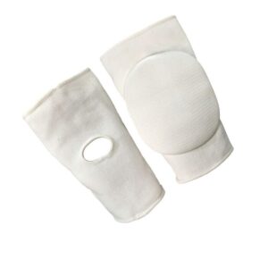 TMA MMA Knee Pads Caps Protector Brace Support volleyball Guards Muay Thai (XL, White)