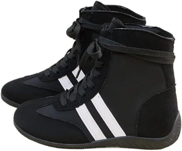 Boxing Shoes Wrestling Boots for Women Cross Training Deadlift Powerlifting Squatting Tennis & Racquet Sport Shoes Gym Fitness Indoor Outdoor Lightweight Leather Ankle Booties No Slip Chunky Sole