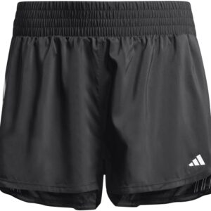 adidas Womens Pacer Training 3-Stripes Woven High-Rise Shorts