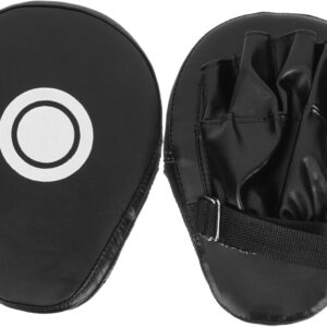 2pcs Ergonomic Boxing Pads Kickboxing Hand Shields with High-Density Core for Martial Arts Training Wrist Protection Curved Strike Targets for Boxing Kickboxing MMA Sparring