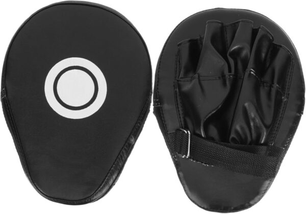 2pcs Ergonomic Boxing Pads Kickboxing Hand Shields with High-Density Core for Martial Arts Training Wrist Protection Curved Strike Targets for Boxing Kickboxing MMA Sparring