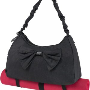 WOLT Gym Bag For Women, Yoga Mat Bag with Shoes Compartment, Wet Pocket and Water Bottle Pocket