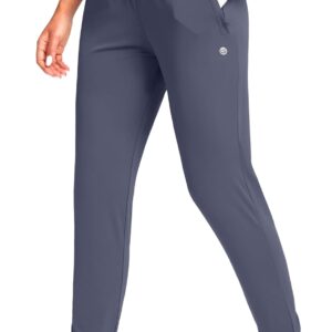 G Gradual Women's Joggers Pants with Zipper Pockets Tapered Running Sweatpants for Women Lounge, Jogging