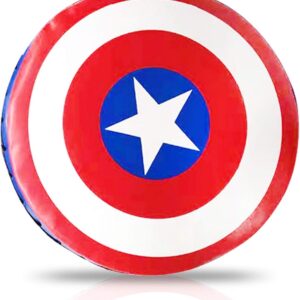 PU Leather Round Taekwondo Karate Punch Strike & Kick Pad Punching Striking & Kicking Target Shield for Boxing Training Practice