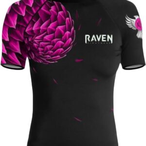 Raven Fightwear Women's Power Pangolin IBJJF Approved Rash Guard Short Sleeve MMA