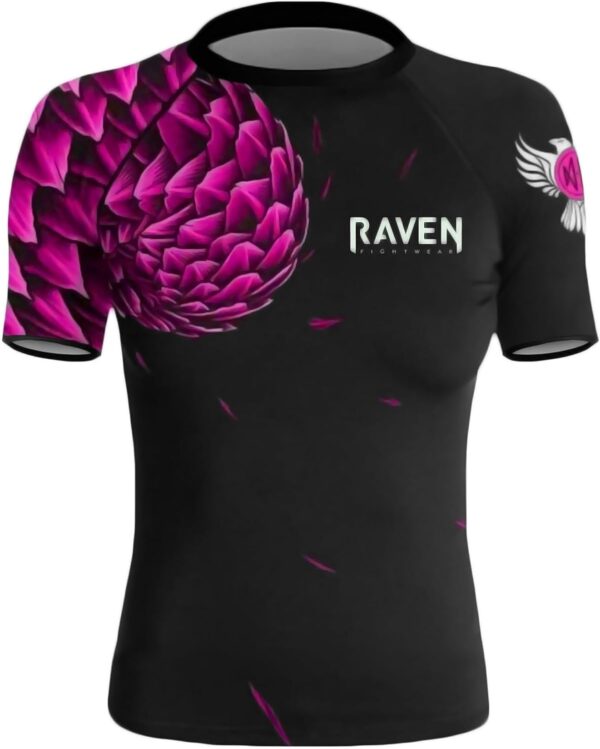 Raven Fightwear Women's Power Pangolin IBJJF Approved Rash Guard Short Sleeve MMA