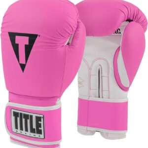 TITLE Boxing Pro Style Leather Training Gloves 3.0 - Boxing Gloves, Boxing Training Gloves, MMA Gloves, Oz Training Gloves, Kickboxing Gloves, Punching Bag Gloves, Sparring Gloves