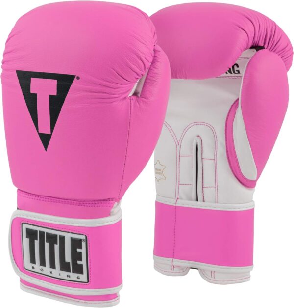 TITLE Boxing Pro Style Leather Training Gloves 3.0 - Boxing Gloves, Boxing Training Gloves, MMA Gloves, Oz Training Gloves, Kickboxing Gloves, Punching Bag Gloves, Sparring Gloves