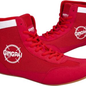 Unisex Mesh Kickboxing Boots High Top Boxing Shoes for Fighting Muay Thai Lightweight Sparring Bodybuilding Footwear