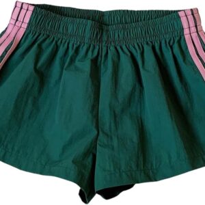 MakeMeChic Women's Y2k Striped Sweat Shorts Wide Leg Lounge Shorts Track Basketball Shorts