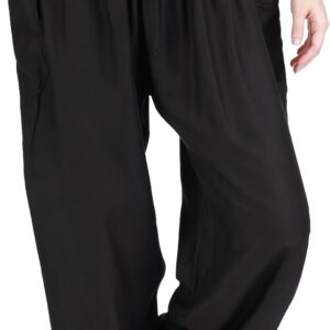 Lannaclothesdesign Harem Pants Women – Boho Elephant Pants High-Waisted Hippie Clothes with Pockets for Yoga