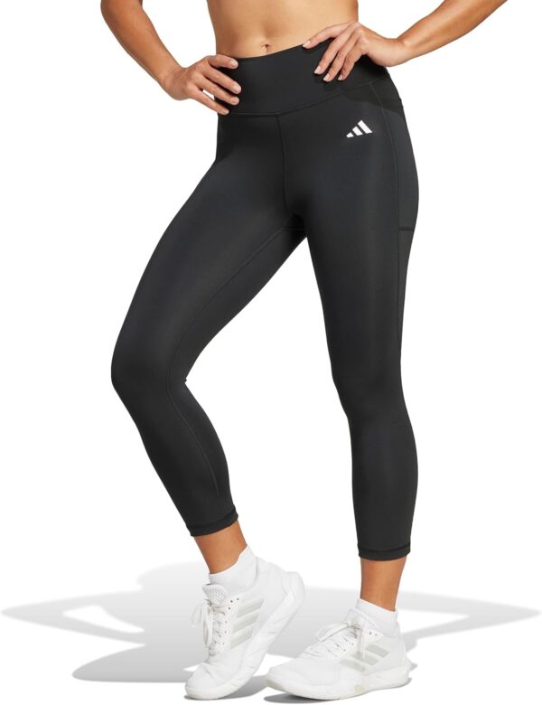 Adidas Womens Optime Essentials Stash 3/4 Leggings