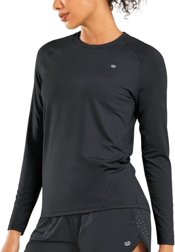 ALLZERO Rash Guard for Women UPF 50+ Long Sleeve Sun Shirts Quick Dry SPF Shirts for Workout Hiking Fishing