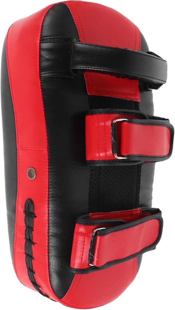 Curved Kick Pads for Thai Boxing Training Thick PU Boxing Shield for Kickboxing and Taekwondo 1-Piece Protective Gear for Martial Arts Sparring