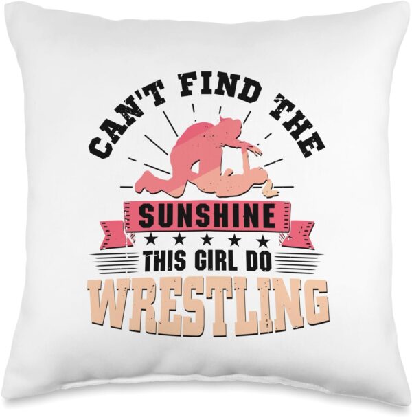 Can't find The Sunshine Girl do Wrestling - Girl Wrestler Throw Pillow