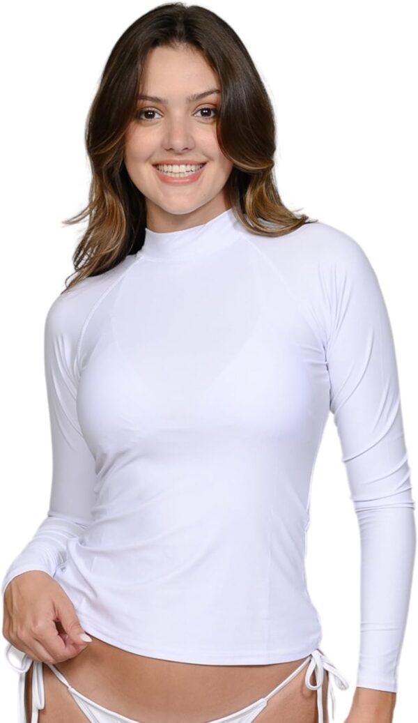 INGEAR Women's UV Sun Protection Long Sleeve Rash Guard Wetsuit Swimsuit Top
