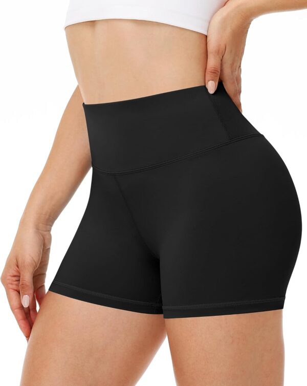 Runhit Women's Workout Biker Shorts - 3"/5"/8" High Waisted Tummy Control Spandex Booty Shorts for Volleyball Gym Yoga Dance