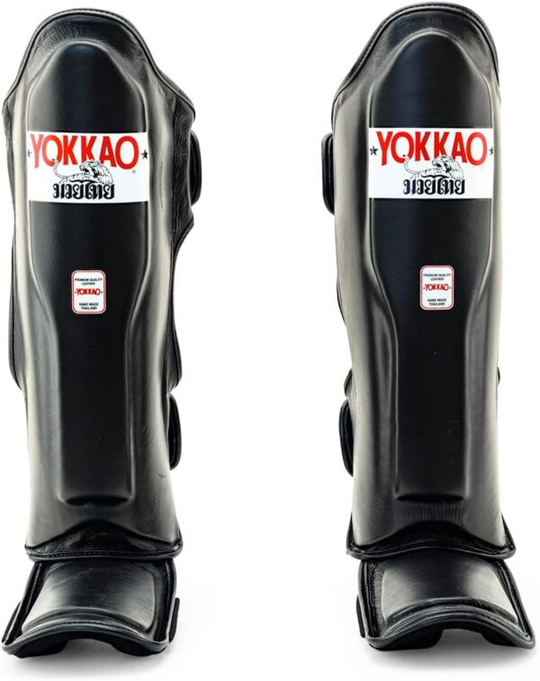 YOKKAO Matrix Muay Thai Kickboxing MMA Shin Guards with Knee Guards Matrix - Black - S