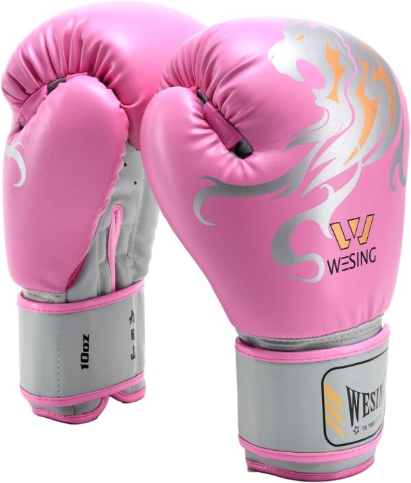 Wesing Boxing Gloves for Women Boxing Training Gloves 10oz Sparring Punching Gloves for Punching Bag, Kickboxing, Muay Thai, MMA