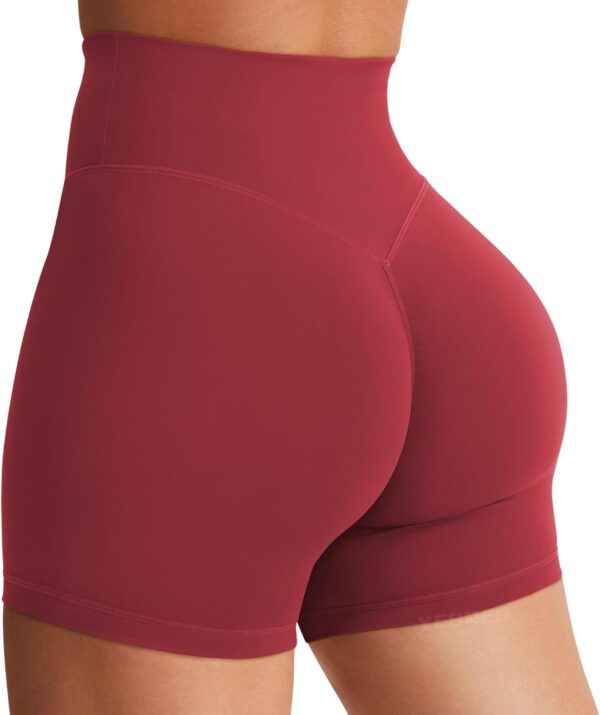 YEOREO Women's Biker Shorts 3.6" /4.5" / 6" Workout Gym Shorts Craze High Waist Tummy Control Hidden Scrunch Running Yoga
