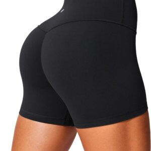 CRZ YOGA Secretsculpt Butterlift Biker Shorts 4" - No Front Seam High Waisted Womens Workout Gym Booty Scrunch Butt