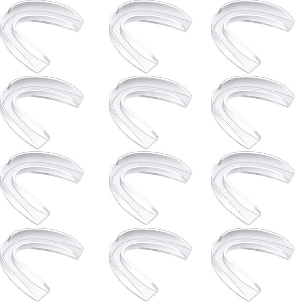 BBTO 20 Pieces Sports Mouth Guard Boxing Mouth Protection Athletic Mouthpiece for Football Basketball Hockey Karate Rugby Match(Transparent Color,Adult (11 yrs & Above))