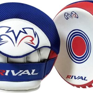 RIVAL Boxing RPM5 2.0 Parabolic Punch Mitts - Perfect for Precision and Combination Punching, 7" Diameter Striking Surface