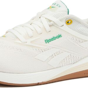 Reebok Nano X5 Sneakers for Women, Cross Training Gym Walking Shoes Women, Chalk/Alabaster/Upgrade Green, 11